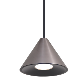 Светильник подвесной 1хGU10 Wolta чёрный/серый BELLO D115x84мм
