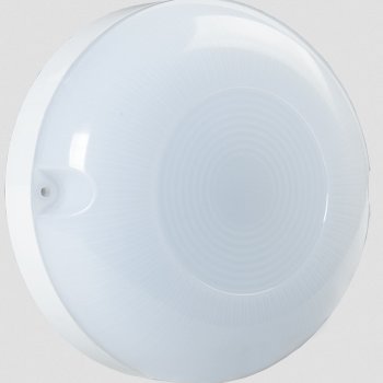 Светильник диодный герметичный ДПО1001 8Вт D150х50мм 4000К IP54 560Лм датчик шума IEK белый (32)