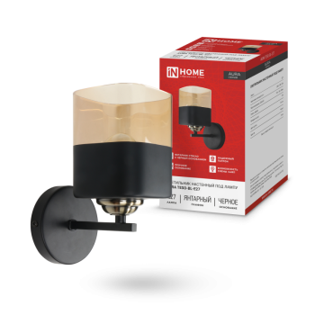 Бра 1хE27 InHome AURA TESO-BL 100x150x180 черный (1)