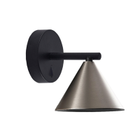 Бра GU10 IP20 чёрный/серый BELLO 140x135мм Wolta (1)