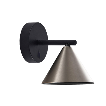 Бра GU10 IP20 чёрный/серый BELLO 140x135мм Wolta (1)