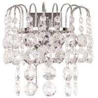 Бра Хрустальные ЭкономСвет 2821/1wCR+WT Цоколь: 1xE27 Вт   Пульт-Нет