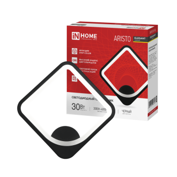 Светильник светодиодный бра ELEGANT ARISTO-BL 30Вт 3000-6500K 2400Лм STEP COLOR черный InHome (1)