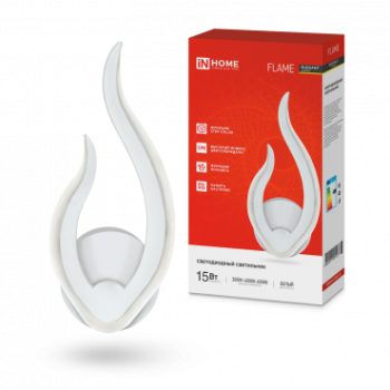 Светильник светодиодный бра ELEGANT FLAME  15Вт 3000-6500К IP40 1200Лм IP40 STEP COLOR белый InHome