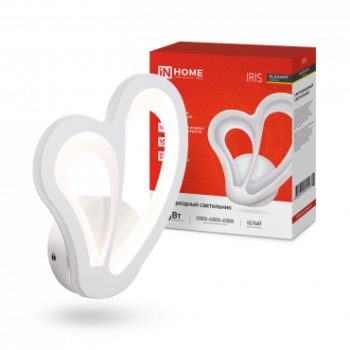 Светильник светодиодный бра ELEGANT IRIS 15Вт 3000-6500K 1200Лм STEP COLOR белый InHome