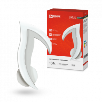 Светильник светодиодный бра ELEGANT LOTUS 15Вт 3000-6500K 1200Лм STEP COLOR белый InHome