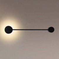 Светильник настенный 1хGX53 Wolta MOLECULE IP20 Чёрный 525x85