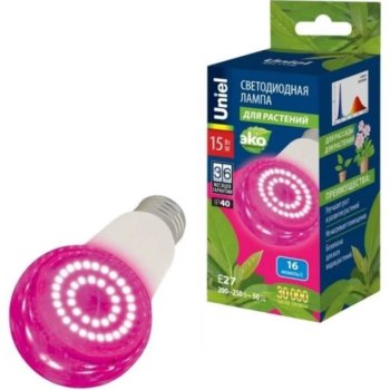 Фитолампа Е27 15Вт A60 для рассады Uniel (10)