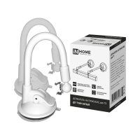 Держатель-присоска СПБ-Т5 белый ДП-Т5WH (2шт в комплекте) Inhome