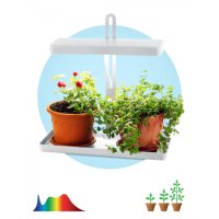 Светильник фито настольный для грунта 20Вт 3500К для фотосинтеза Эра белый (10)