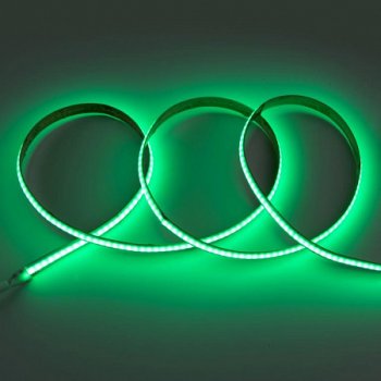 Лента диодная 24В IP20  8Вт/м 320COBLED/м зеленый 5м General