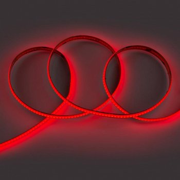 Лента диодная 24В IP20  8Вт/м 320COBLED/м красный 5м General