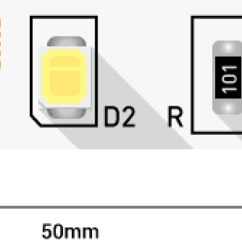 Лента диодная 12В IP20 4.8Вт/м 4500К 2835 60LED/м 5м SWG