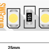 Лента диодная 12В IP20 9.6Вт/м 3200К 2835 120LED/м 5м SWG