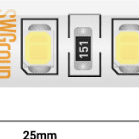 Лента диодная 12В IP65 9.6Вт/м 6500К 2835 120LED/м 5м SWG