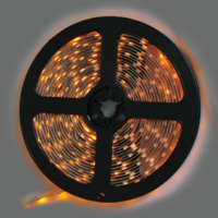 Лента диодная 12В IP20  4.8Вт/м желтый 60LED/м  5м Ecola 8мм (50)