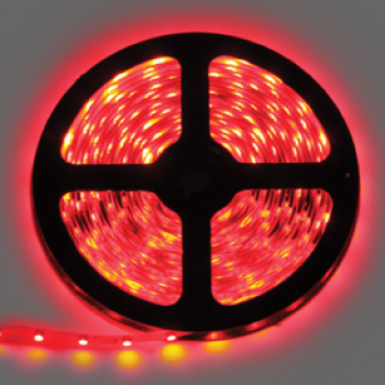 Лента диодная 12В IP20  4.8Вт/м красный 60LED/м  5м Ecola Pro 8мм (50)