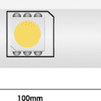 Лента диодная 12В IP65 7.2Вт/м 6500К 5050 30LED/м 5м SWG