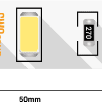 Лента диодная 12В IP20 12Вт/м 6500K 5630 60LED/м 5м SWG 1050Лм/м 10мм