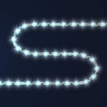 Лента диодная 24В IP20  8Вт/м 6500K 2835 60LED/м 700Лм/м подложка S-типа 6мм 5м Apeyron (5)