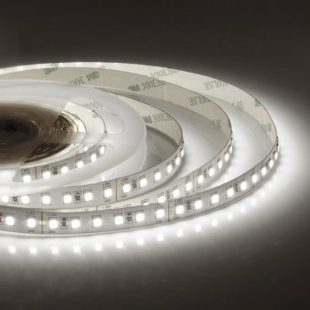 Лента диодная 24В IP20 10Вт/м 4000K 3528 120LED/м 900Лм/м 8мм 5м Apeyron (5)