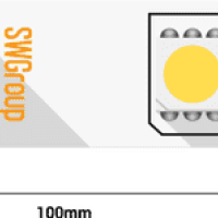 Лента диодная 24В IP20 14.4Вт/м 4000K 5050 60LED/м 5м SWG