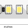 Лента диодная 24В IP20 17.3Вт/м 3000К 2835 168LED/м 2300Лм/м 10мм 5м SWG Pro ceiling