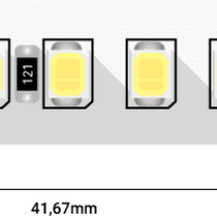 Лента диодная 24В IP20 17.3Вт/м 4500К 2835 168LED/м 2300Лм/м 10мм 5м SWG Pro ceiling