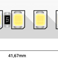 Лента диодная 24В IP20 17.3Вт/м 6500К 2835 168LED/м 2300Лм/м 10мм 5м SWG Pro ceiling
