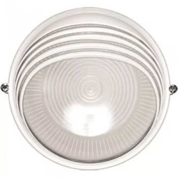 Светильник Е27 герметичный 1107 100Вт D241x125мм IP54 ресничка IEK белый (8)