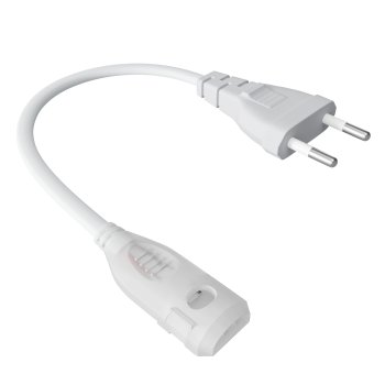 Шнур питания с вилкой IP65 220В COB 240LED 230мм 600Вт Apeyron (для арт.10-110/111/112)