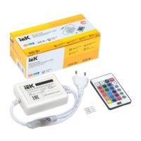 Контроллер IEK c ПДУ ИК RGB 3 канал 1А 500Вт (50)