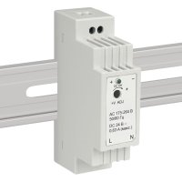 Блок питания на DIN рейку 24В  15Вт IP20 25х93х56мм 0,63А пластик белый Apeyron