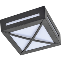Светильник уличный настенный GX53 Ecola 3083W IP65 матовый решётка металл чёрный []136x55мм