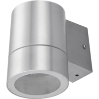 Светильник уличный настенный GX53 Ecola 8003A IP65 цилиндр металл сатин-хром 114x140x90мм