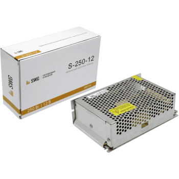 Драйвер 12В 250Вт IP20 20A 160x98x50мм SWG (18)