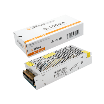 Драйвер 24В 150Вт IP20 160x98x50мм SWG (100)