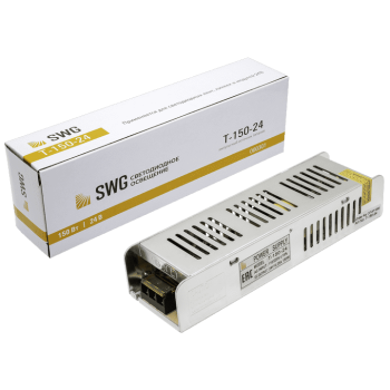 Драйвер 24В 150Вт IP20 200x58x38мм SWG (100)