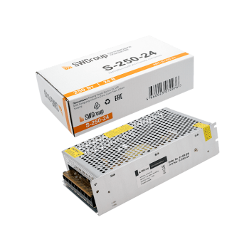 Драйвер 24В 250Вт IP20 160x98x50мм SWG (100)