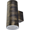 Светильник уличный настенный GX53x2 Ecola 8013A IP65 цилиндр металл чернёная бронза 205x140x90мм