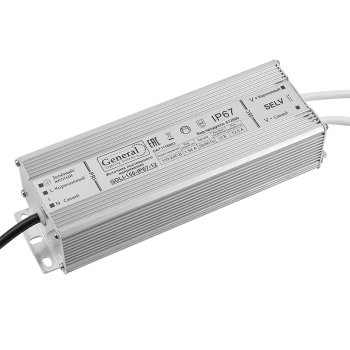 Драйвер 24В 150Вт IP67 207х67х35мм General