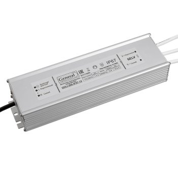 Драйвер 24В 200Вт IP67 250х73х45мм General