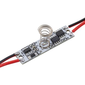 В профиль выключатель  12/24В 3А 36/72Вт 40x10x14мм Apeyron с диммером сенсорный