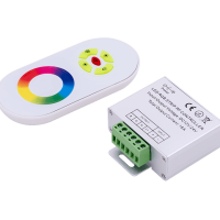 Контроллер RGB 12-24В 18А 216-432Вт IP20 85x65x24мм SWG пульт ДУ (20)