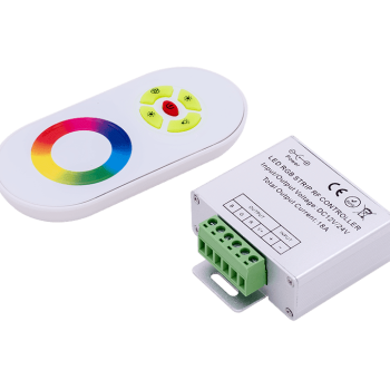 Контроллер RGB 12-24В 18А 216-432Вт IP20 85x65x24мм SWG пульт ДУ (20)