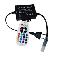 Контроллер RGB 220В 7А 1500Вт 95х85х25мм IP20 General пульт ДУ (50)