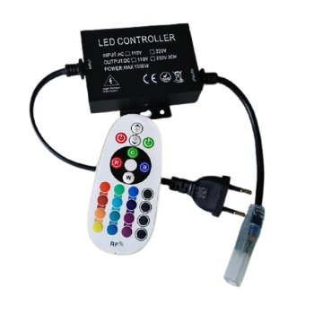 Контроллер RGB 220В 7А 1500Вт 95х85х25мм IP20 General пульт ДУ (50)