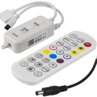 Контроллер RGB+W 12/24В  6А 96/192Вт IP20 Bluetooth пульт ДУ 195х29х17мм General