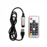 Контроллер WOLTA Decor  WLC-CP/02 USB с пультом мини 5-12В 85х40х6мм 1/300