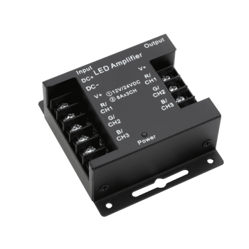 Усилитель RGB 12В 24А 288Вт IP20 SWG чёрный (50)